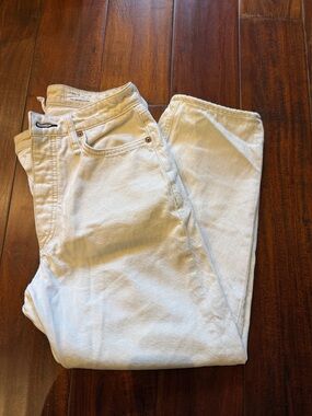 rag & bone Ecru Barrel Leg Jeans